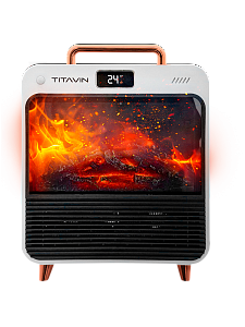 Обогреватель для дома, тепловентилятор напольный с пультом 1500 Вт TITAVIN TI-PFH002